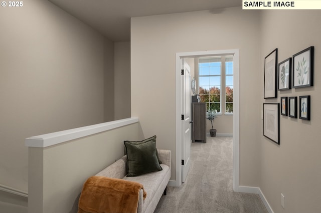 3522 SE Brookwood Ave, Hillsboro, OR 97123 - hall with carpet floors and baseboards