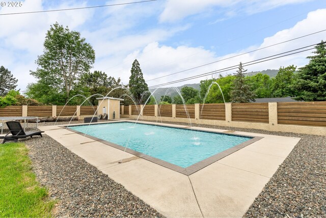 190 Walnut St, Myrtle Creek, OR 97457 - view of swimming pool with a fenced backyard and a patio