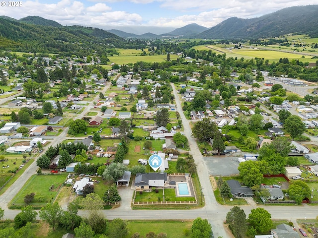 190 Walnut St, Myrtle Creek, OR 97457 - aerial view of property's location with mountains