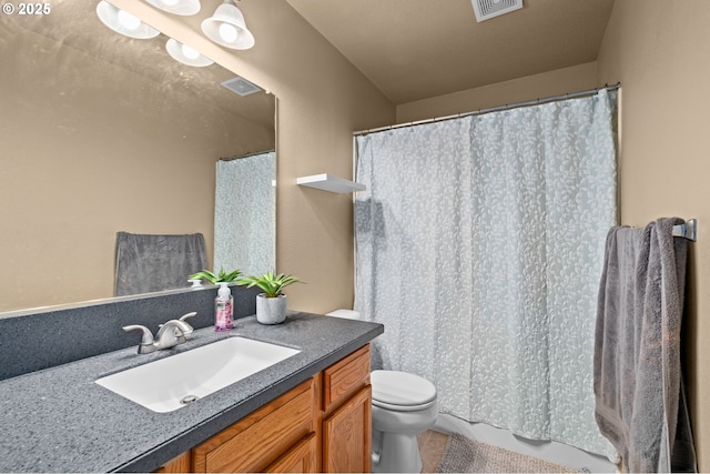 17011 SW Red Leaf Pl, Sherwood, OR 97140 - full bathroom featuring toilet, vanity, and a shower with shower curtain