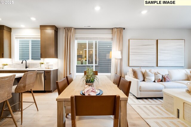 12100 SW Trask St, Beaverton, OR 97007 - dining space with visible vents and recessed lighting