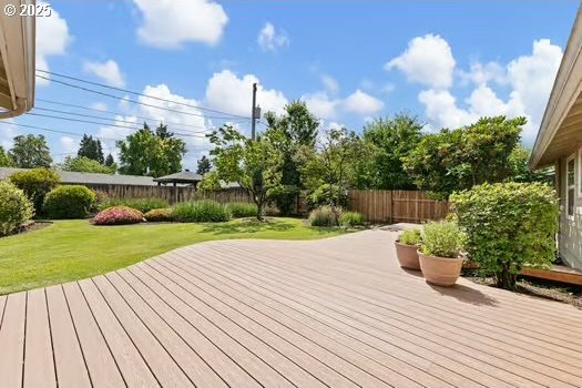 2065 Providence St, Eugene, OR 97401 - deck with a fenced backyard
