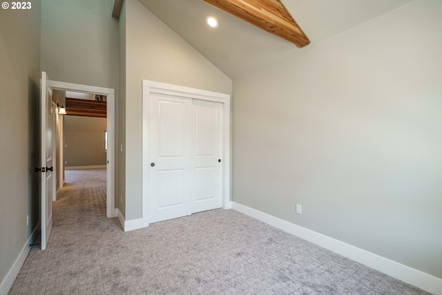 304 N Bridgeton Rd, Portland, OR 97217 - unfurnished bedroom featuring carpet flooring, recessed lighting, and a closet