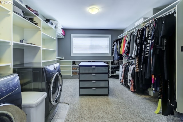 703 NW 94th St, Vancouver, WA 98665 - spacious closet featuring washing machine and clothes dryer and carpet flooring