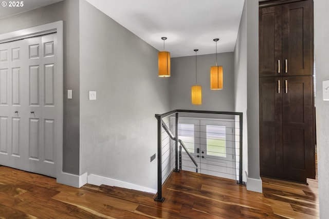 703 NW 94th St, Vancouver, WA 98665 - staircase featuring baseboards and wood finished floors