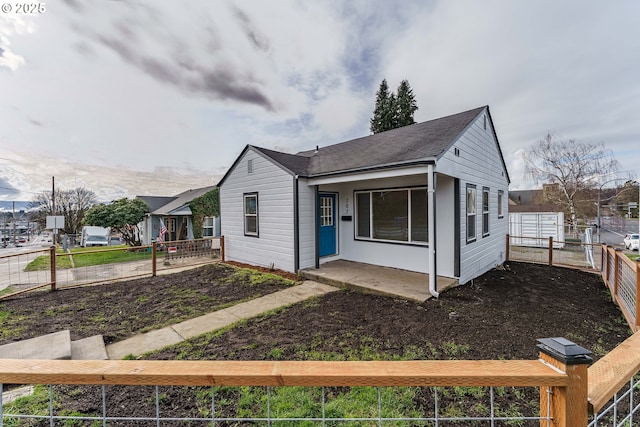 view of bungalow