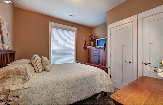 bedroom with a closet