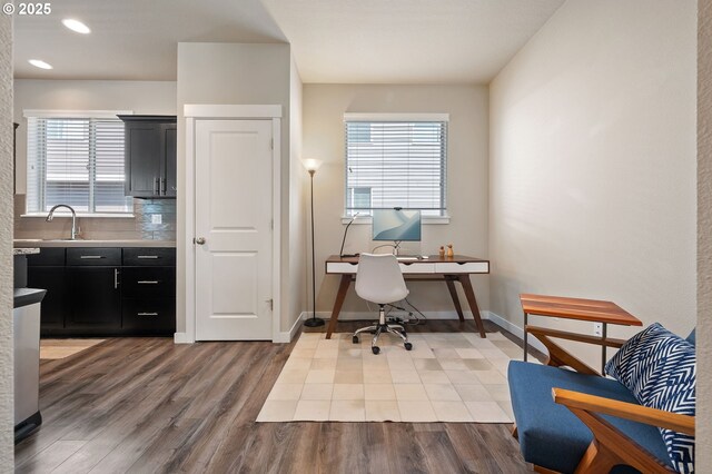 14139 SW Burlwood Ln, Beaverton, OR 97005 - office space featuring wood finished floors, plenty of natural light, and recessed lighting