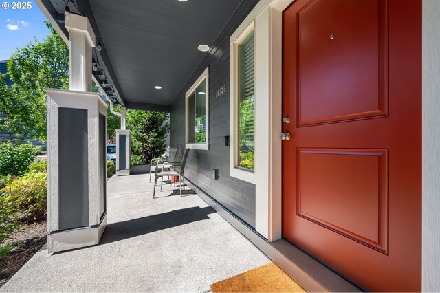 14139 SW Burlwood Ln, Beaverton, OR 97005 - property entrance featuring covered porch