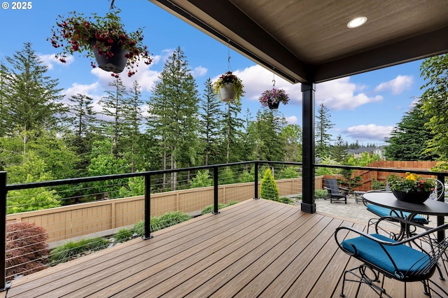 view of deck