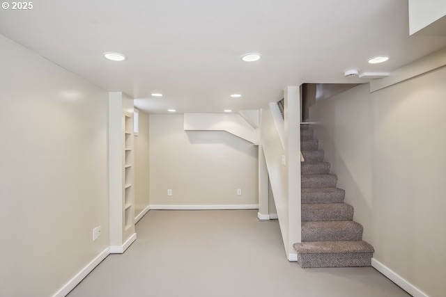 1968 SE 25th Ave, Portland, OR 97214 - finished below grade area featuring recessed lighting and stairway