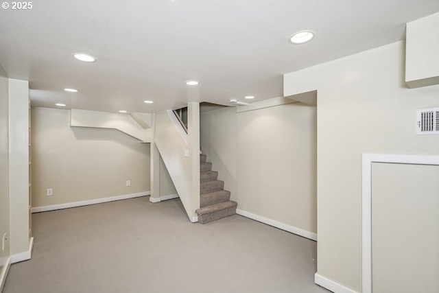 1968 SE 25th Ave, Portland, OR 97214 - finished basement with recessed lighting and stairs