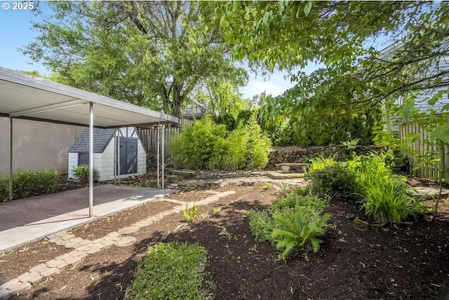 1968 SE 25th Ave, Portland, OR 97214 - view of yard with a storage unit and a patio