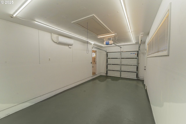 2859 NE 2nd Ave, Camas, WA 98607 - garage with an AC wall unit and a garage door opener