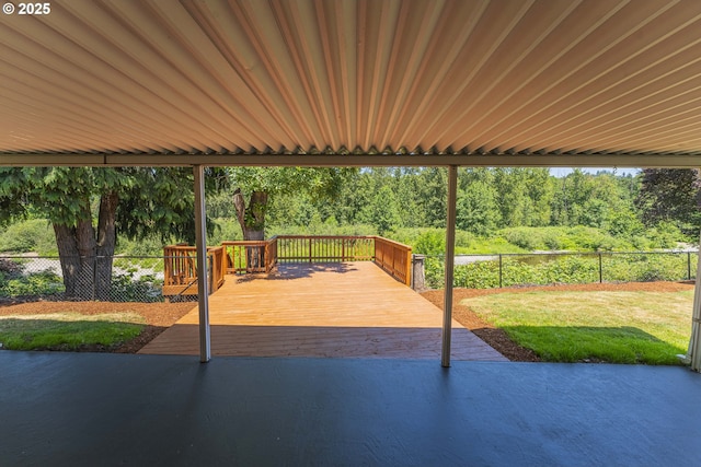 2859 NE 2nd Ave, Camas, WA 98607 - fenced backyard with a wooden deck and a patio area