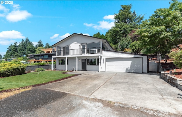 8318 SE Middle Way, Vancouver, WA 98664 - view of front of home featuring a balcony, a garage, and driveway