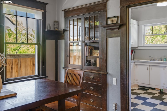 2869 SE Sherman St, Portland, OR 97214 - dining space featuring tile patterned floors