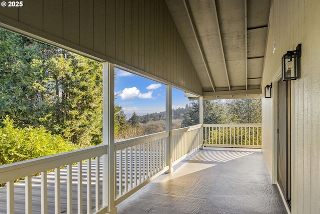 view of balcony