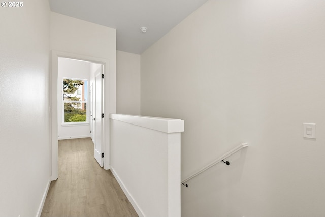 hallway featuring light hardwood / wood-style floors