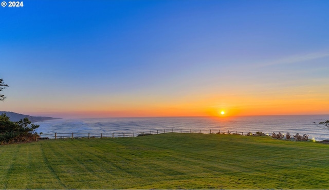 88515 Pacific Surf Ln, Bandon, OR 97411 - water view featuring fence