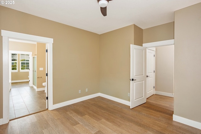 2220 NE Brendan Cir, Vancouver, WA 98663 - empty room with ceiling fan and light wood-type flooring