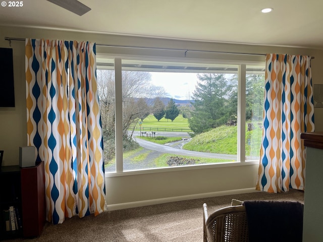 54825 Robinson Rd, Coquille, OR 97423 - detailed view of baseboards, carpet floors, and recessed lighting