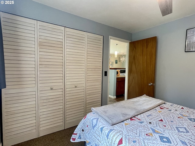 54825 Robinson Rd, Coquille, OR 97423 - bedroom featuring carpet flooring and a closet