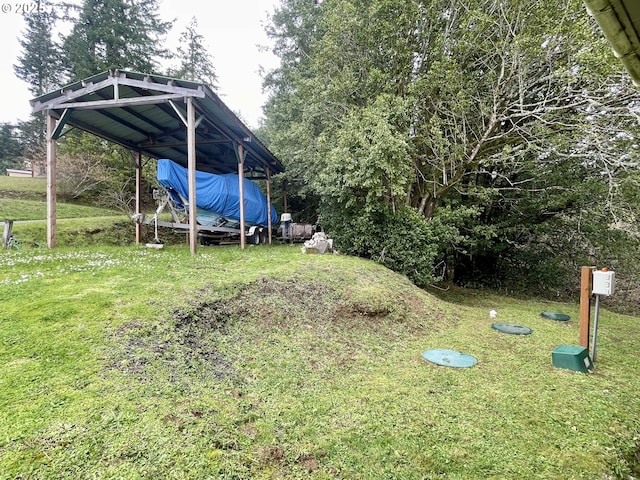 54825 Robinson Rd, Coquille, OR 97423 - view of green lawn featuring a carport
