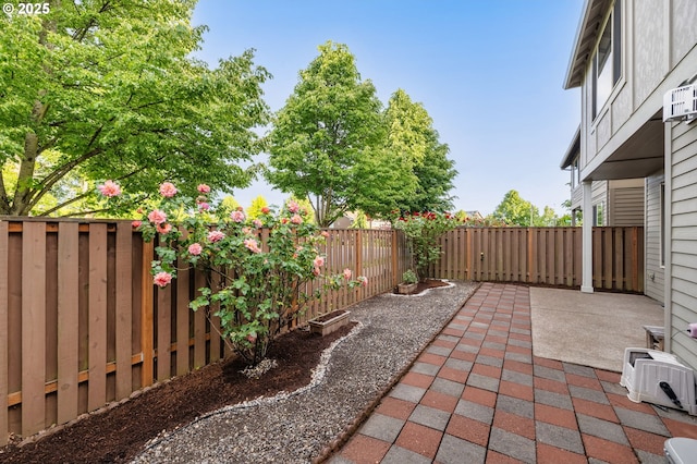 view of patio / terrace featuring a fenced backyard
