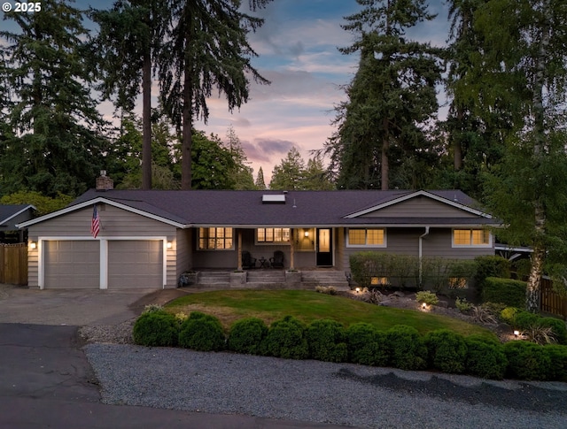 13920 Shireva Dr, Lake Oswego, OR 97034 - single story home featuring asphalt driveway, a garage, and a porch