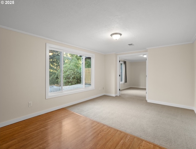 13920 Shireva Dr, Lake Oswego, OR 97034 - empty room featuring ornamental molding and wood finished floors