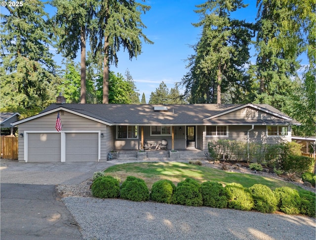 13920 Shireva Dr, Lake Oswego, OR 97034 - single story home with covered porch, a garage, and driveway