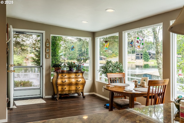 view of sunroom