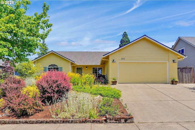 603 Lone Oaks Loop, Silverton, OR 97381 - single story home with a garage and concrete driveway