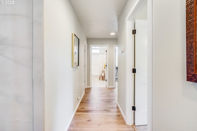 603 Lone Oaks Loop, Silverton, OR 97381 - hallway featuring light wood-style floors and recessed lighting