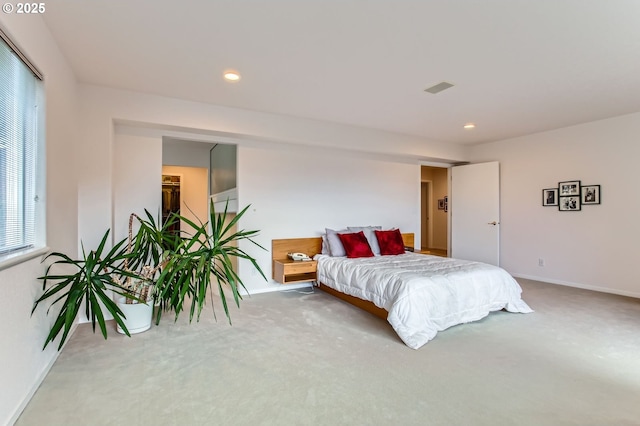 8408 NW Pinnacle Ct, Portland, OR 97229 - carpeted bedroom with baseboards and recessed lighting