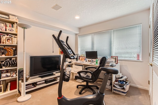 8408 NW Pinnacle Ct, Portland, OR 97229 - carpeted office with a textured ceiling, recessed lighting, and baseboards