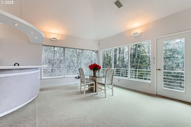 unfurnished sunroom featuring a wealth of natural light