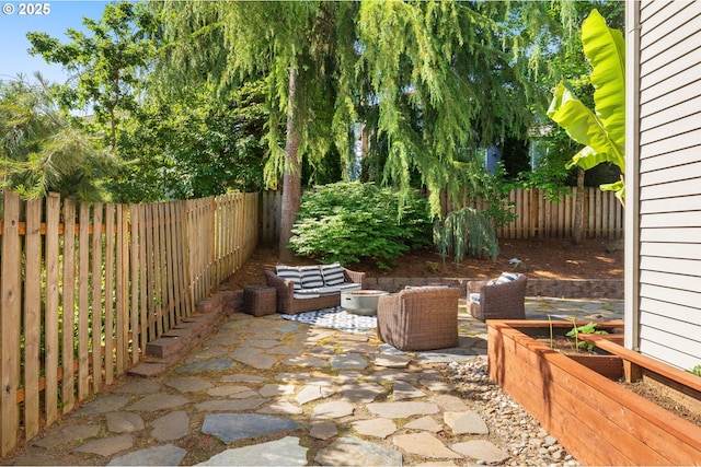 6783 Apollo Rd, West Linn, OR 97068 - fenced backyard featuring a patio area and an outdoor hangout area