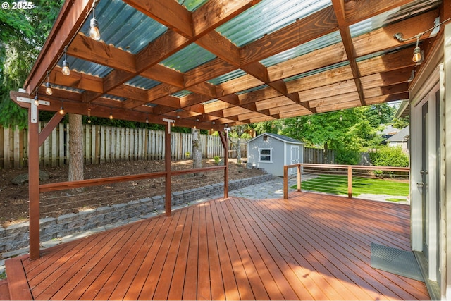 6783 Apollo Rd, West Linn, OR 97068 - wooden deck with a fenced backyard