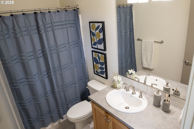 2368 Kingwood St, Forest Grove, OR 97116 - bathroom featuring toilet, vanity, and curtained shower