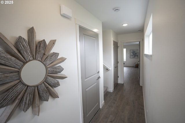 2368 Kingwood St, Forest Grove, OR 97116 - corridor with wood finished floors and baseboards