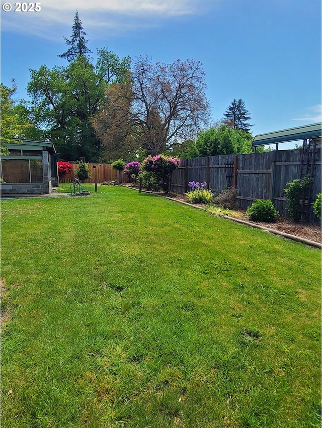 view of yard