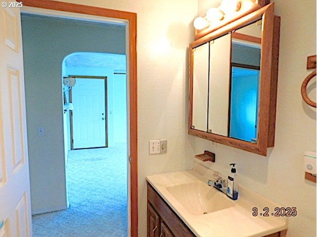 bathroom with vanity