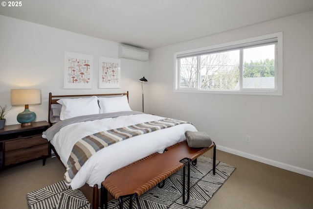 109 NE Shaver Ave, Portland, OR 97212 - carpeted bedroom featuring a wall mounted AC and baseboards