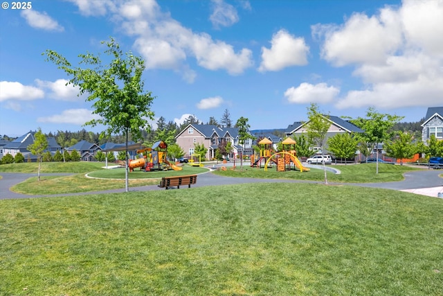 17067 NW Catalpa St, Portland, OR 97229 - community play area with a lawn and a residential view
