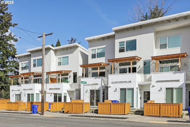 exterior space with a residential view