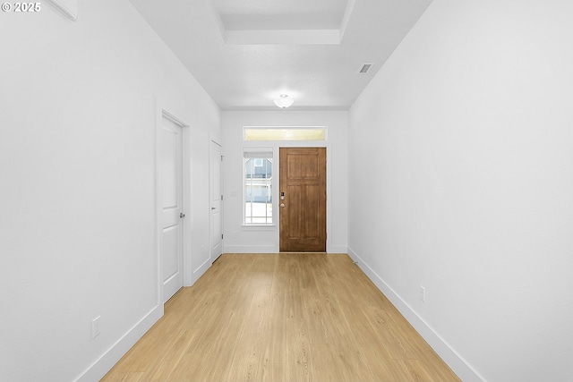 2930 S Cherry Grove Way, Ridgefield, WA 98642 - interior space with baseboards, light wood finished floors, and visible vents
