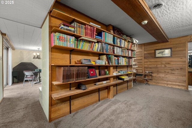 16020 SE Monner Rd, Happy Valley, OR 97086 - sitting room featuring wooden walls and carpet