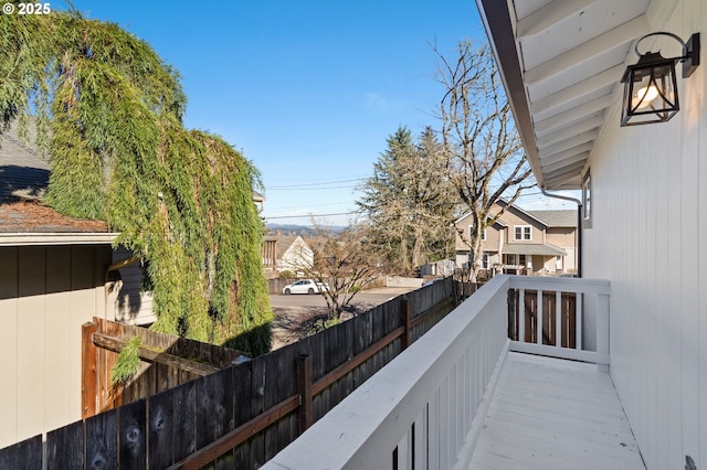 view of balcony